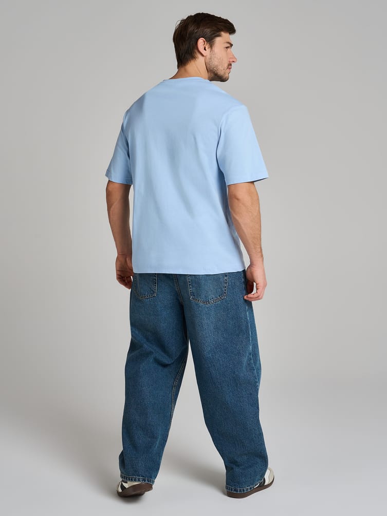 Футболка из хлопка с принтом дрейн