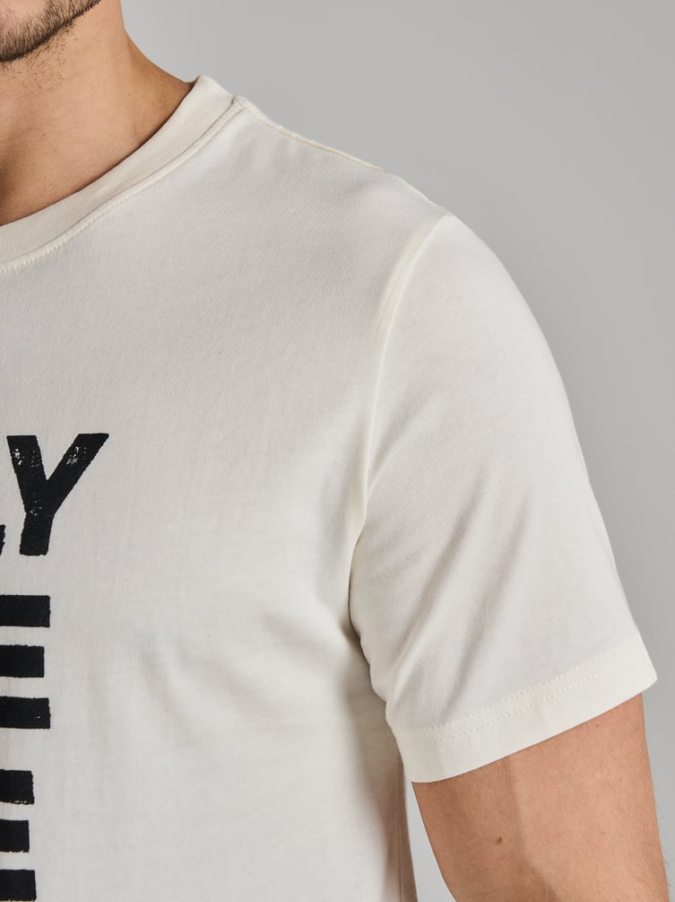 Футболка из хлопка с надписью