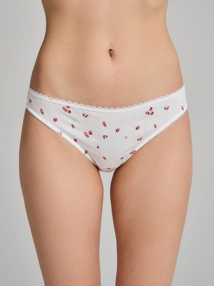 Трусы-слипы - 2 шт. в цветочек