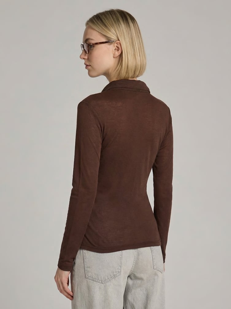 Рубашка поло с длинным рукавом