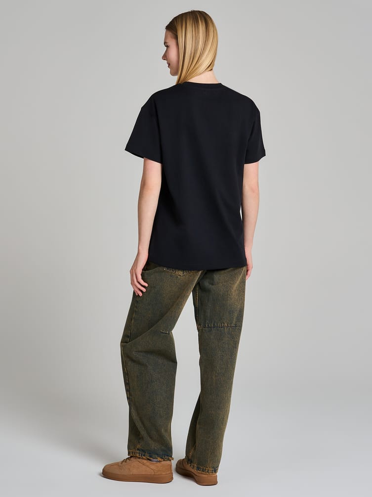 Футболка оверсайз с принтом