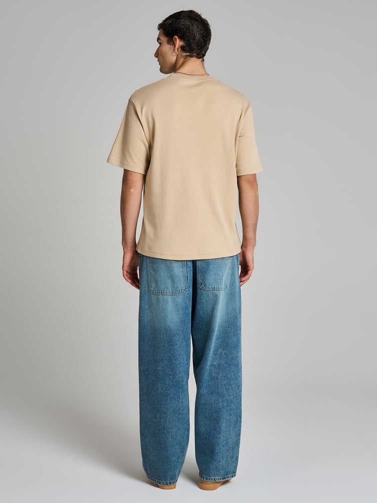 Футболка плотная однотонная