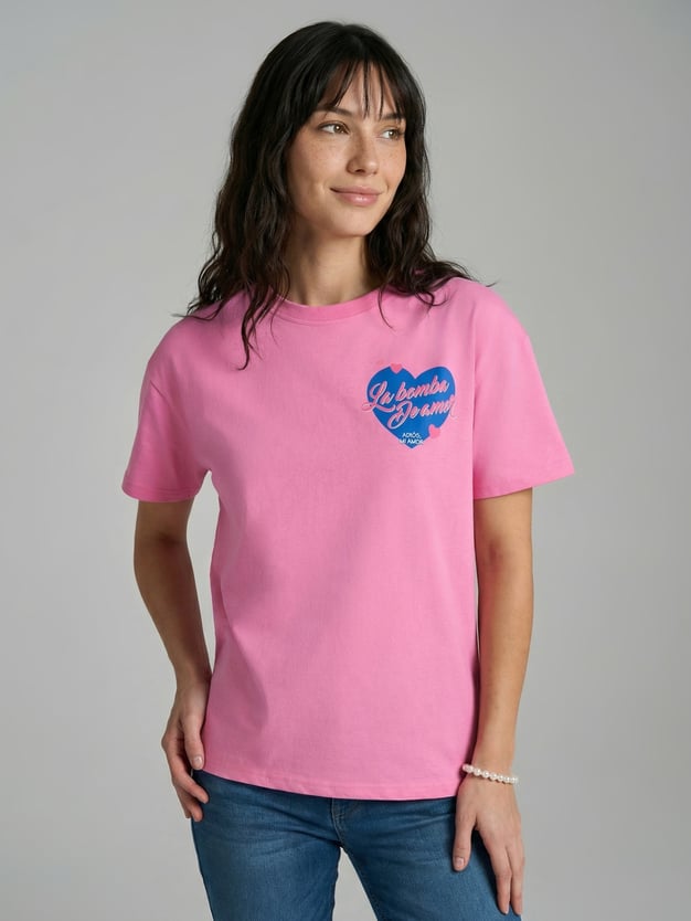 Футболка оверсайз с принтом на спине