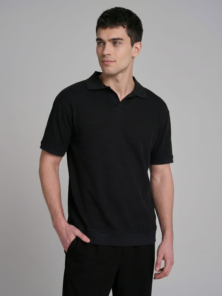 Футболка-поло с коротким рукавом