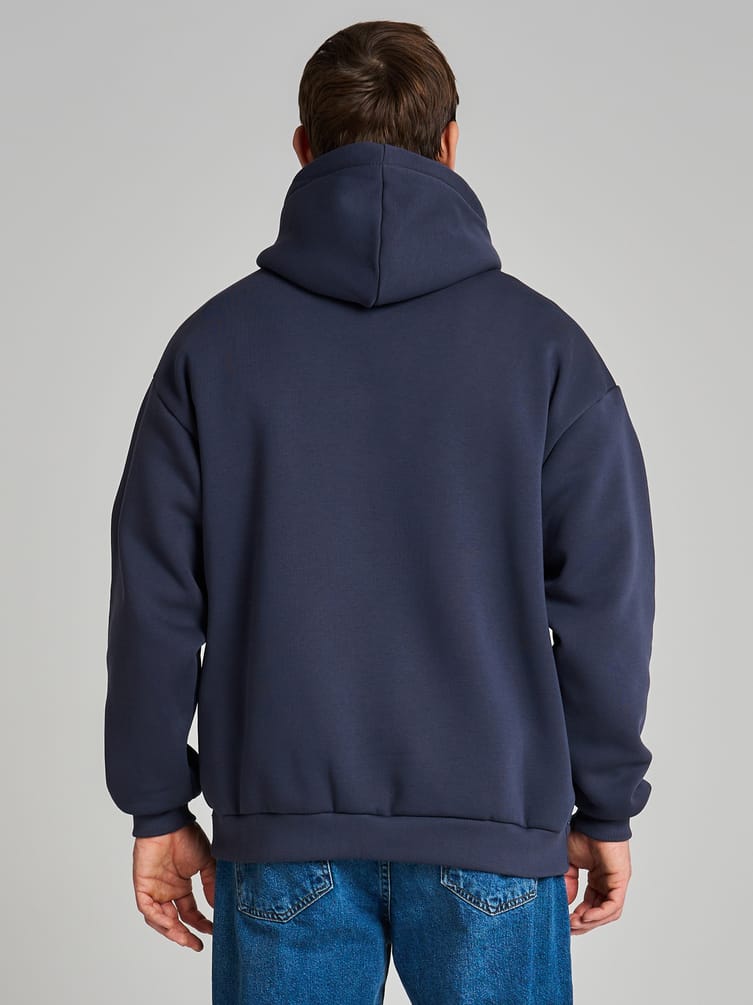 Худи оверсайз с капюшоном тёплое с начёсом