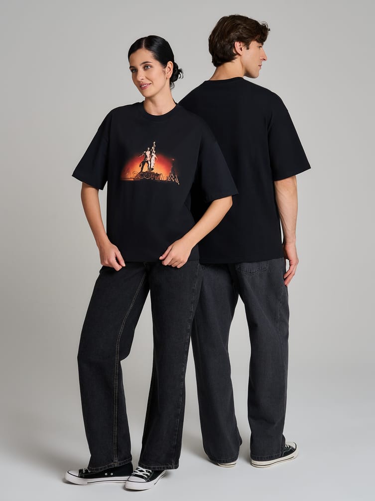 Футболка оверсайз с принтом Мосфильм