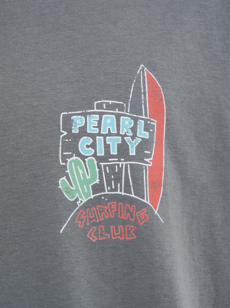 Футболка из хлопка с пляжным принтом