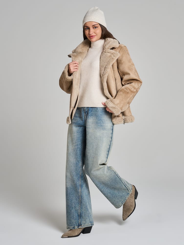 Свитер вязаный теплый