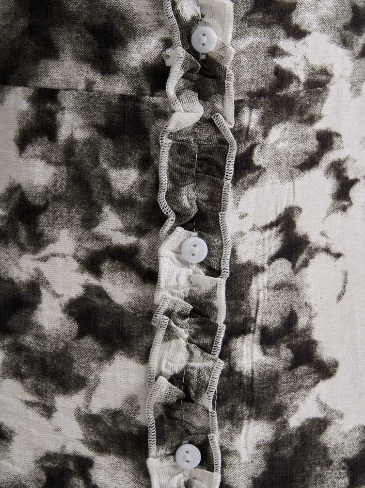 Сарафан мини с рюшами