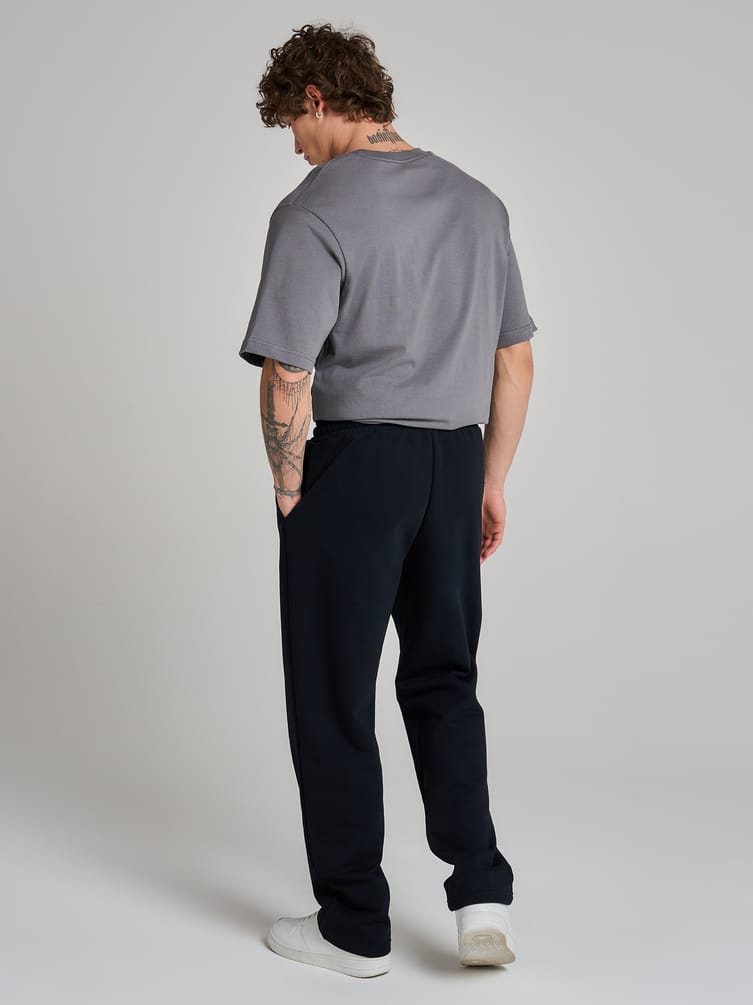 Теплые брюки прямые с начесом