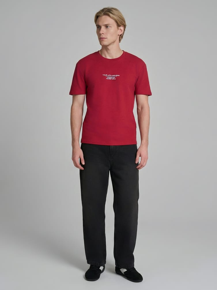 Футболка трикотажная с надписью