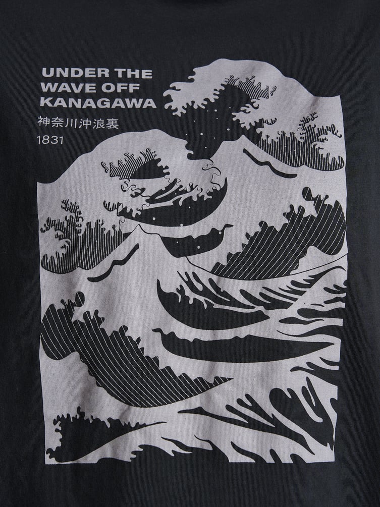 Футболка из хлопка с принтом