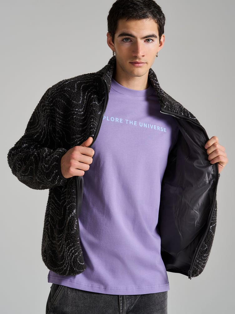 Футболка оверсайз с принтом на спине