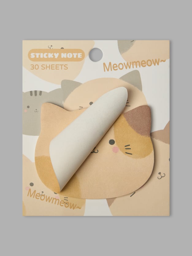 Стикеры для заметок котики - 30 л.