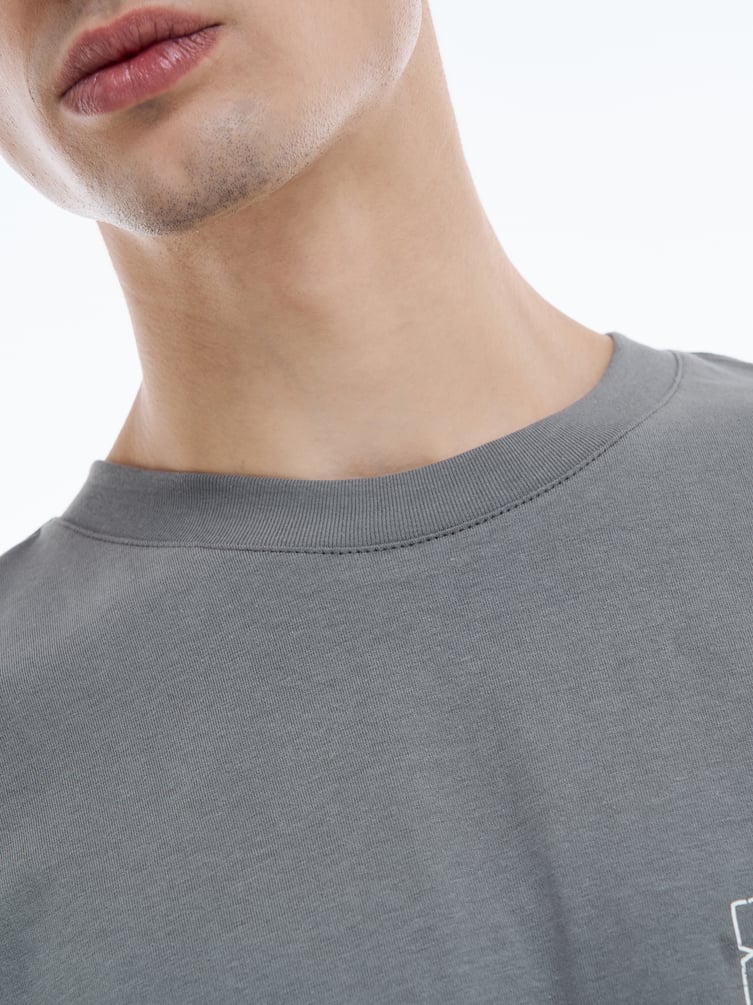 Футболка из хлопка с пляжным принтом