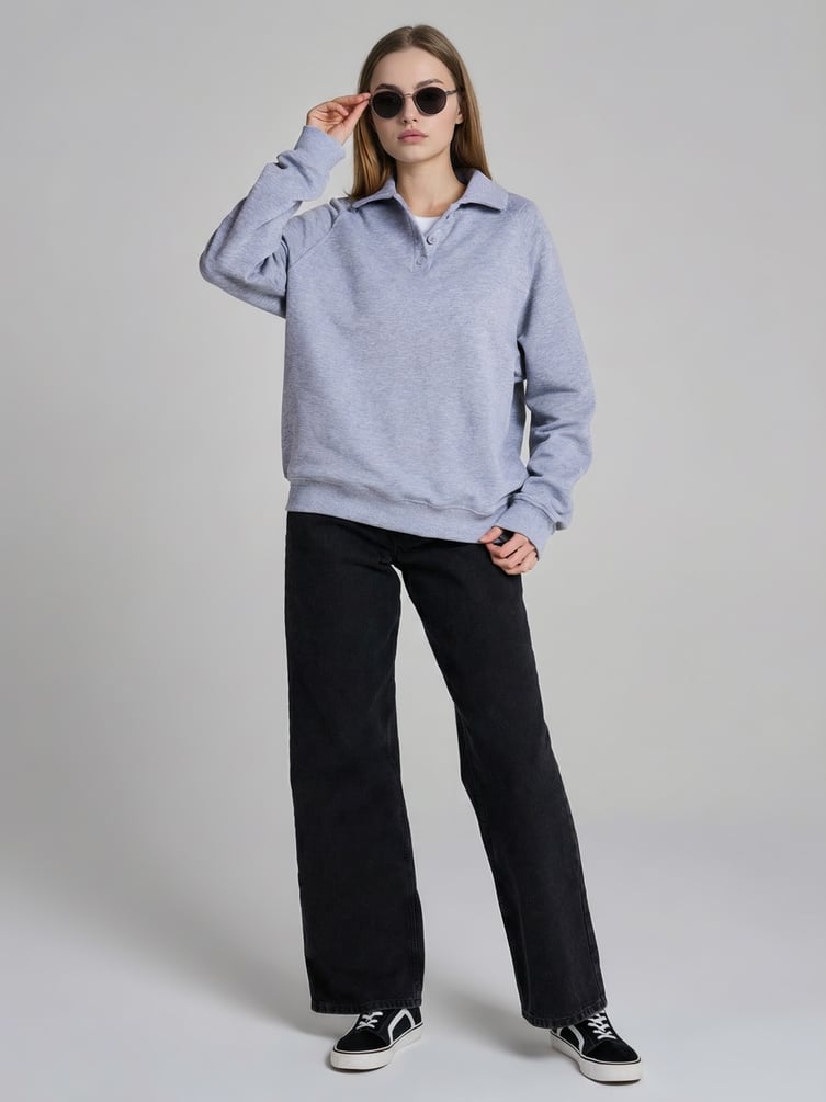 Свитшот-поло деловой