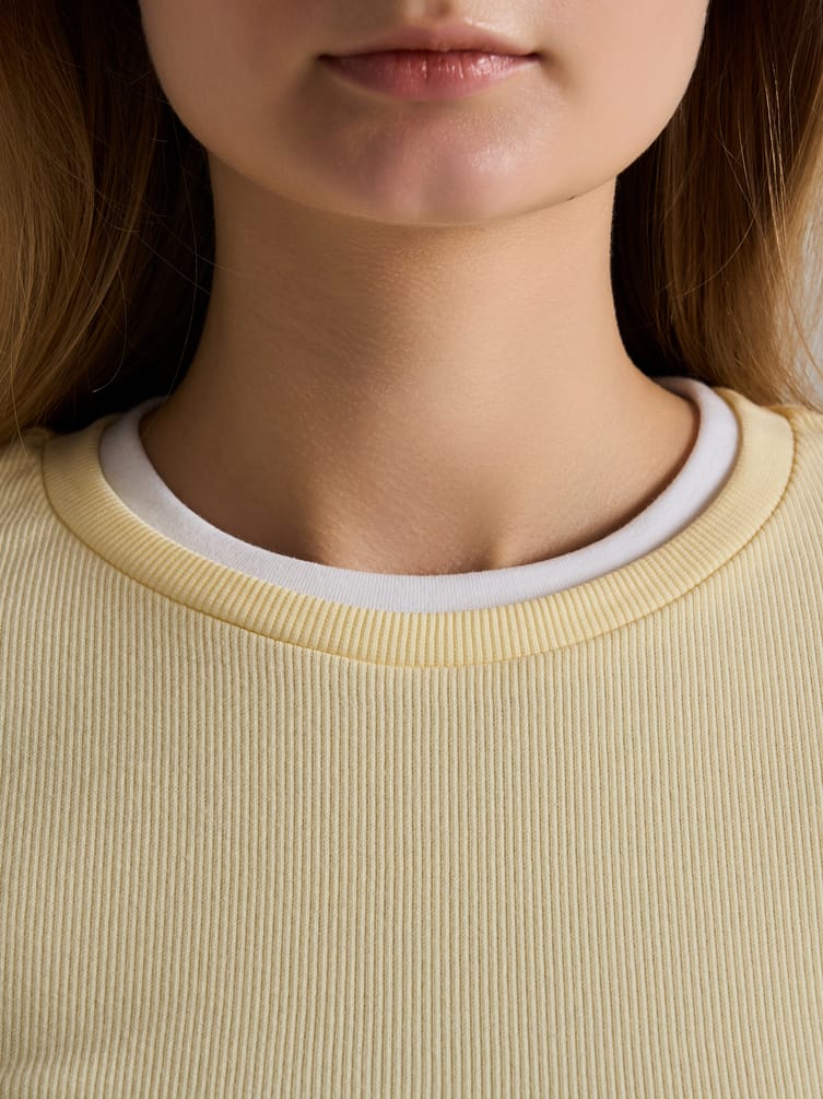 Лонгслив приталенный с длинным рукавом