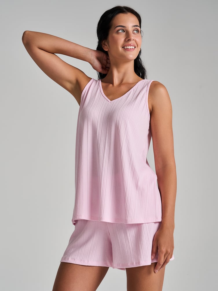 Пижама из вискозы с шортами