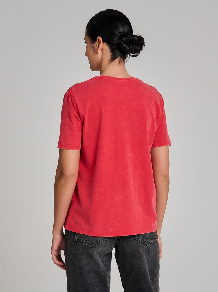 Футболка оверсайз с вареным эффектом