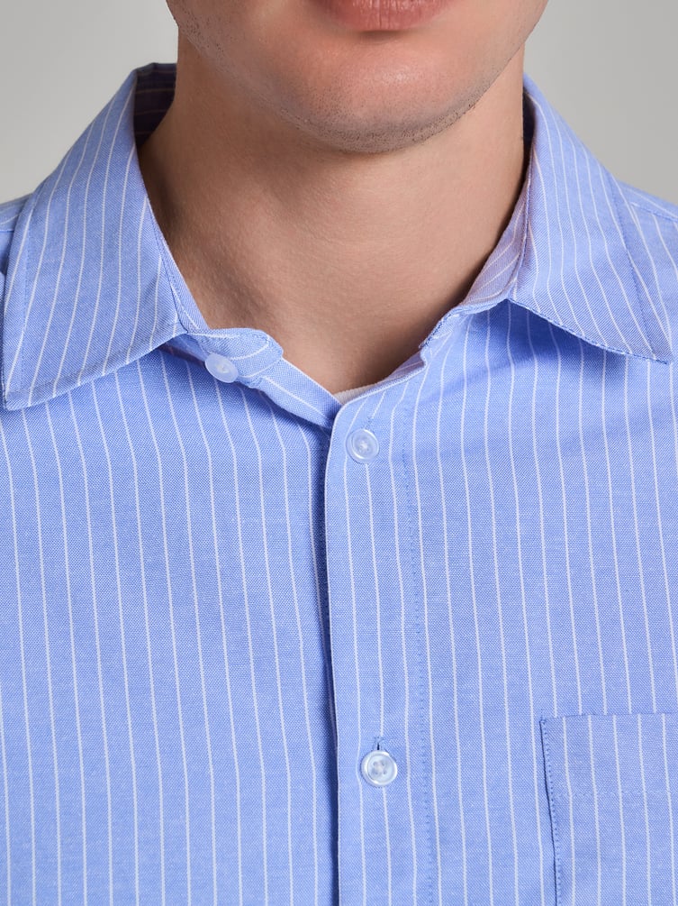 Рубашка классическая в полоску