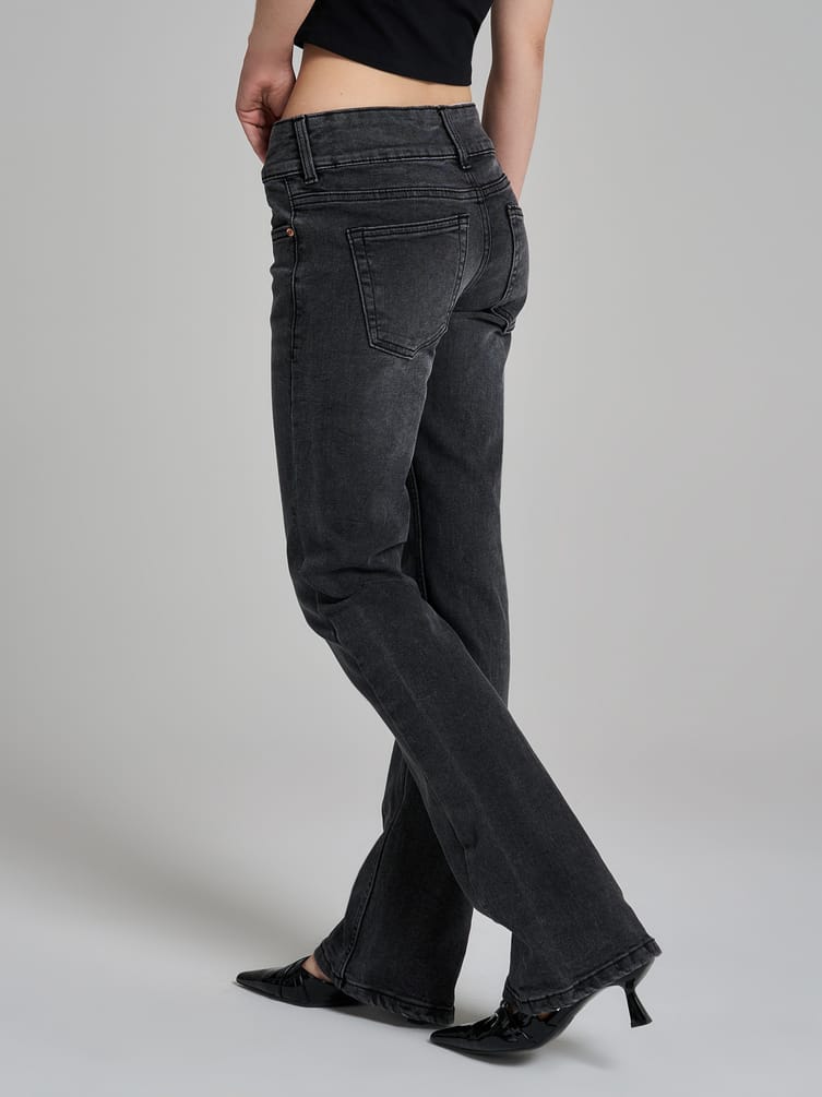 Джинсы клеш со стрелками