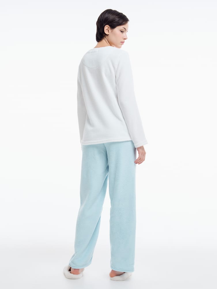 Плюшевая пижама с вышивкой коалы и брюками