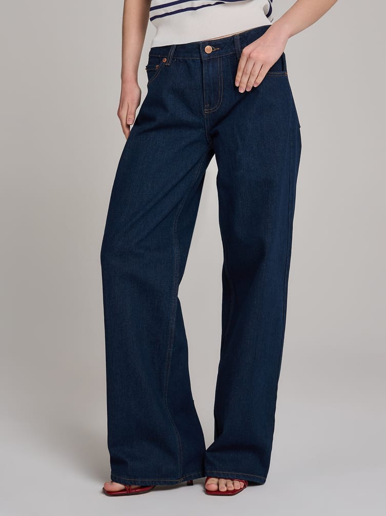 Джинсы бойфренды широкие