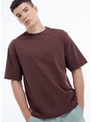 Однотонная свободная футболка