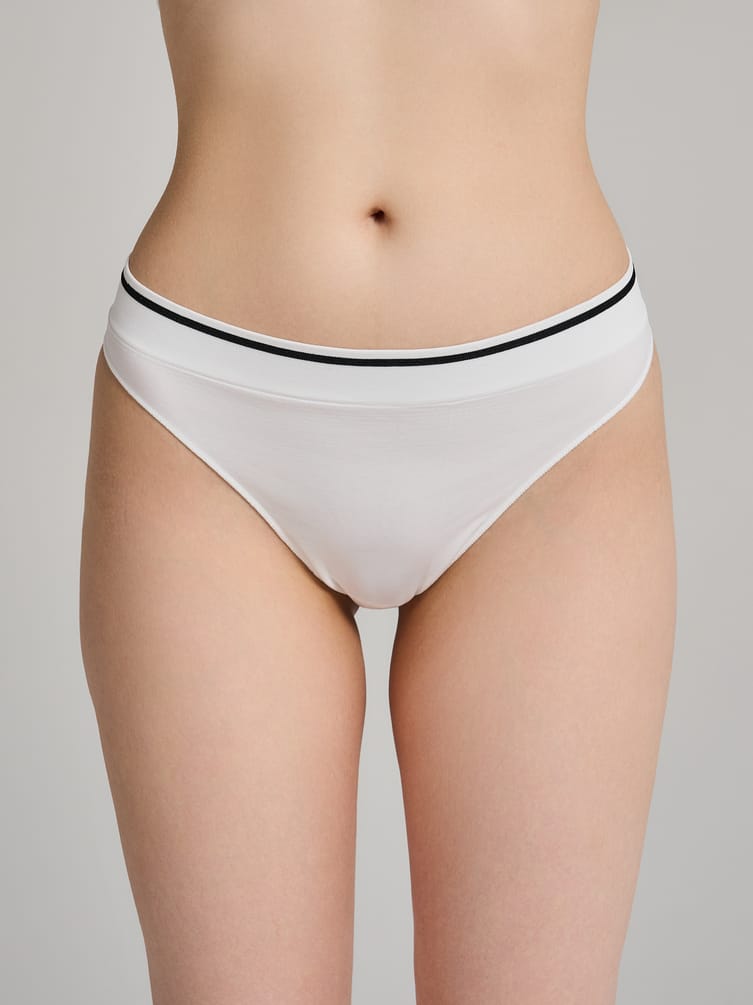 Трусы-стринги - 2 шт. с широкой резинкой