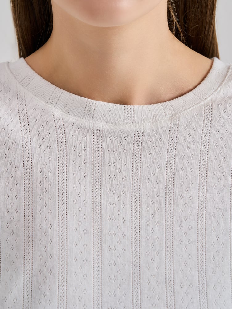 Пижама хлопковая с футболкой и шортами