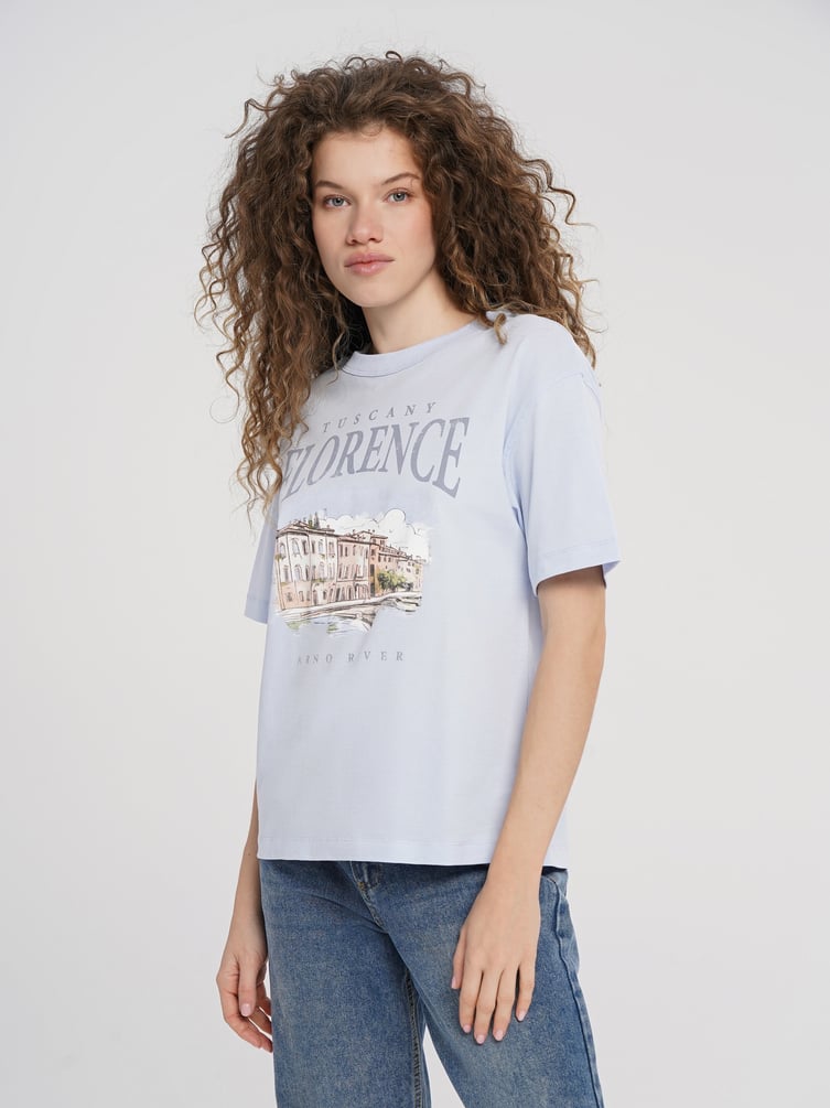 Футболка с принтом