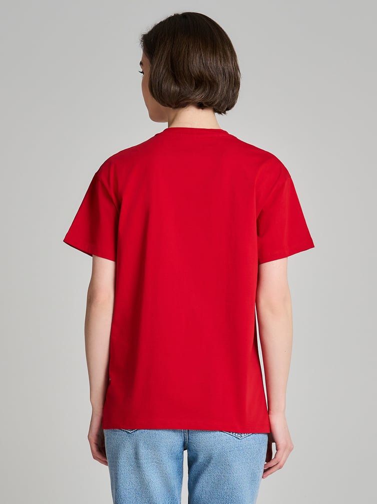 Футболка оверсайз с принтом