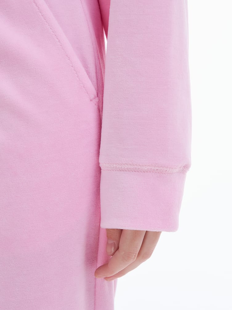 Домашняя велюровая Half zip толстовка