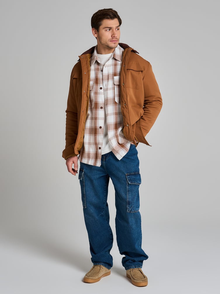 Зауженные джинсы карго