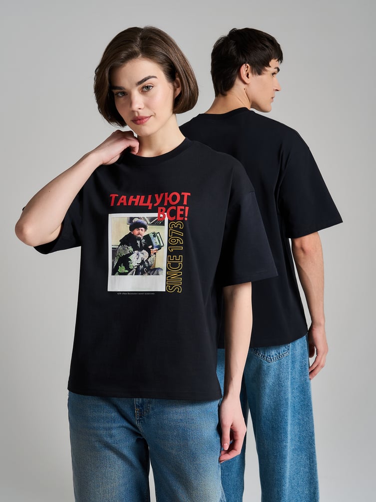 Футболка оверсайз с принтом Мосфильм