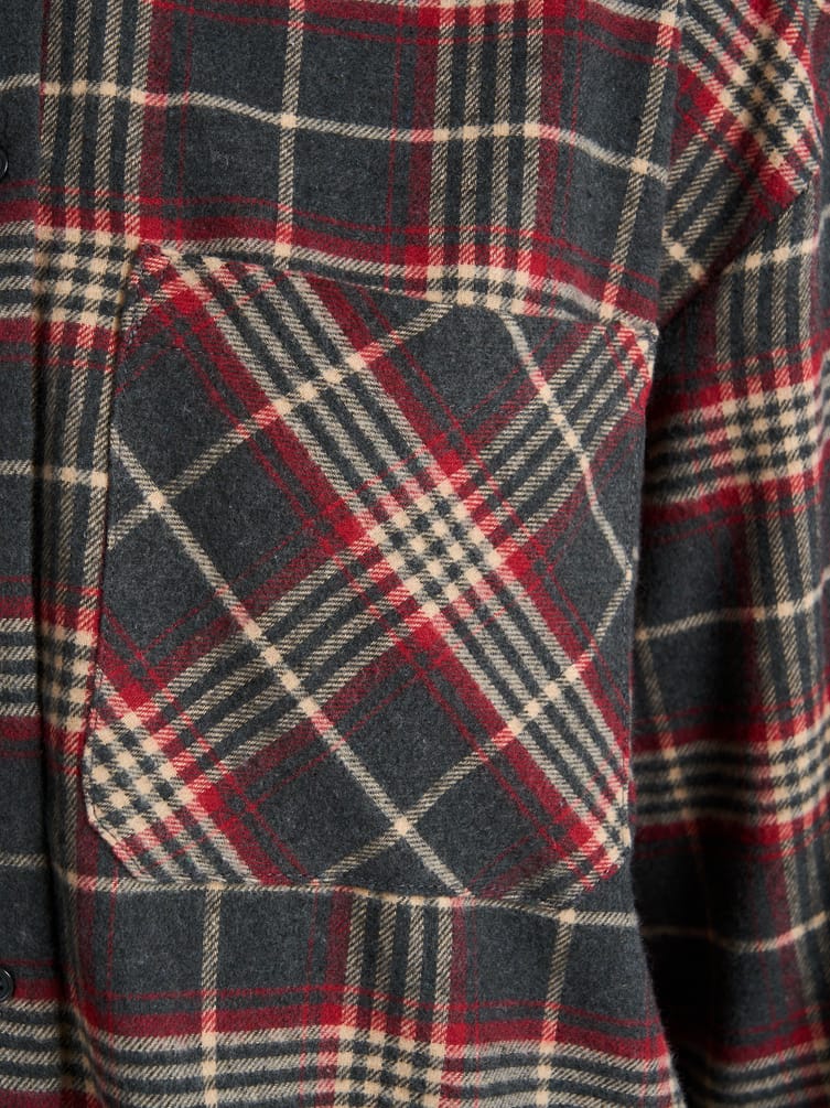 Байковая рубашка в клетку