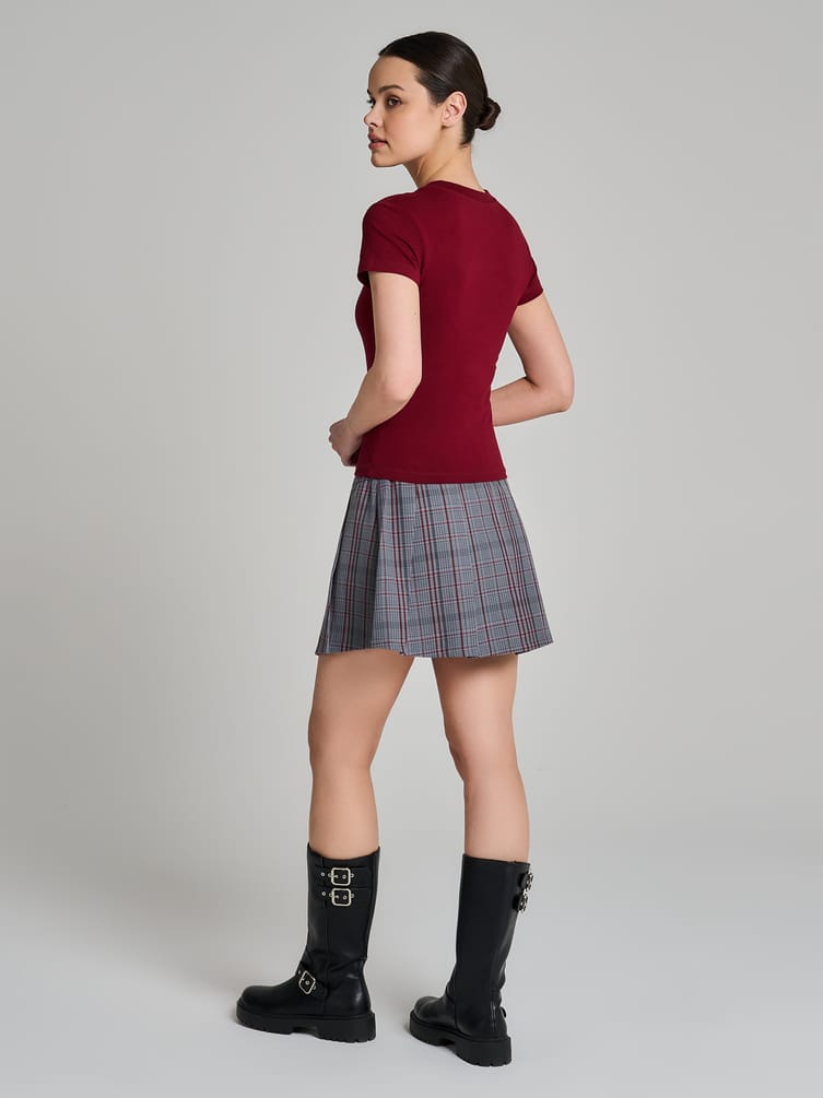 Футболка из хлопка с надписью из страз