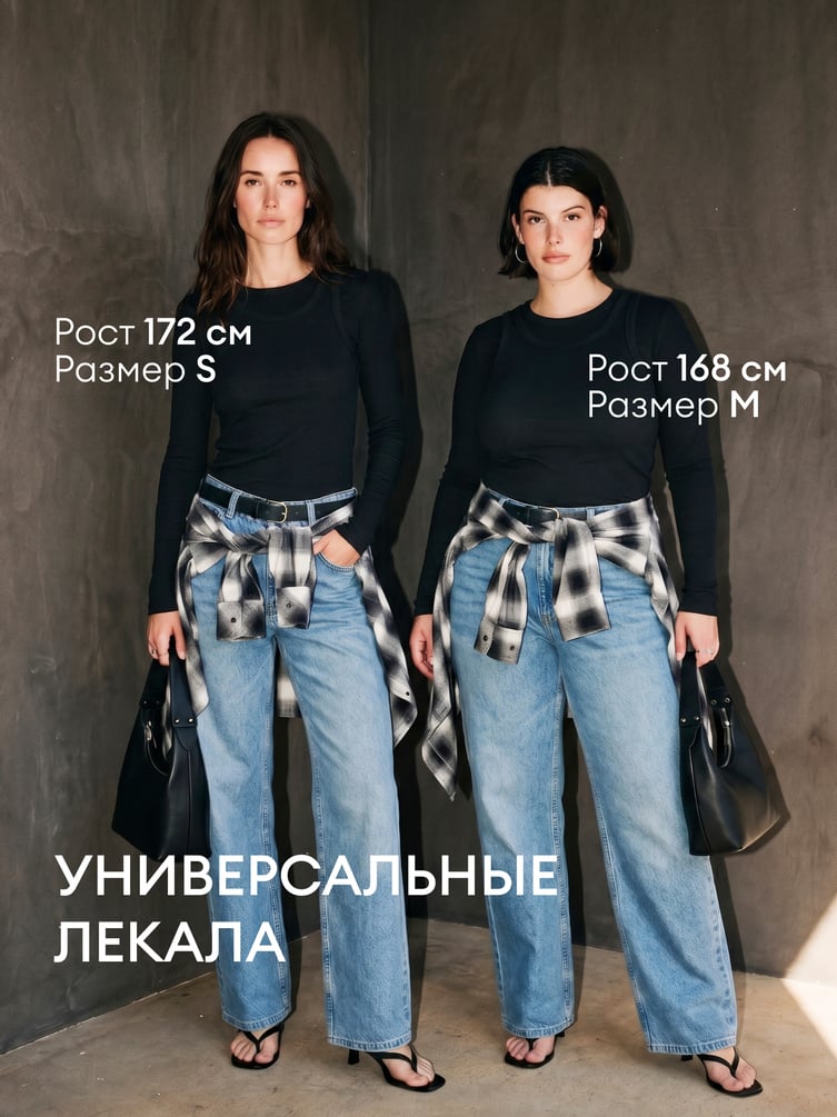 Лонгслив с майкой в рубчик