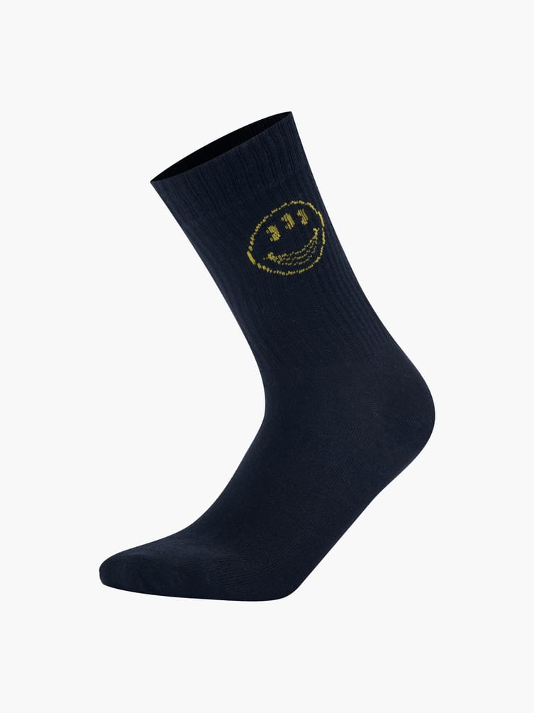 Носки - 3 пары с принтом смайла