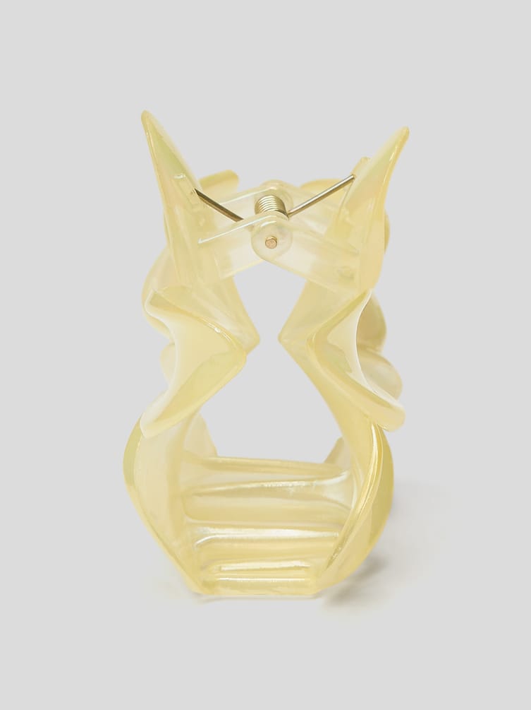 Заколка-краб в виде цветка