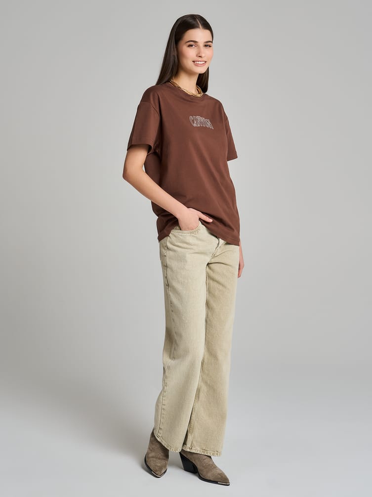 Хлопковая футболка с надписью на спине