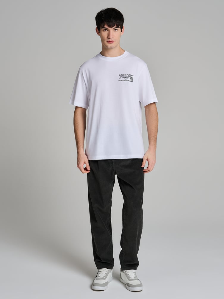 Брюки вельветовые зауженные