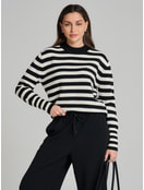 Джемпер трикотажный в полоску