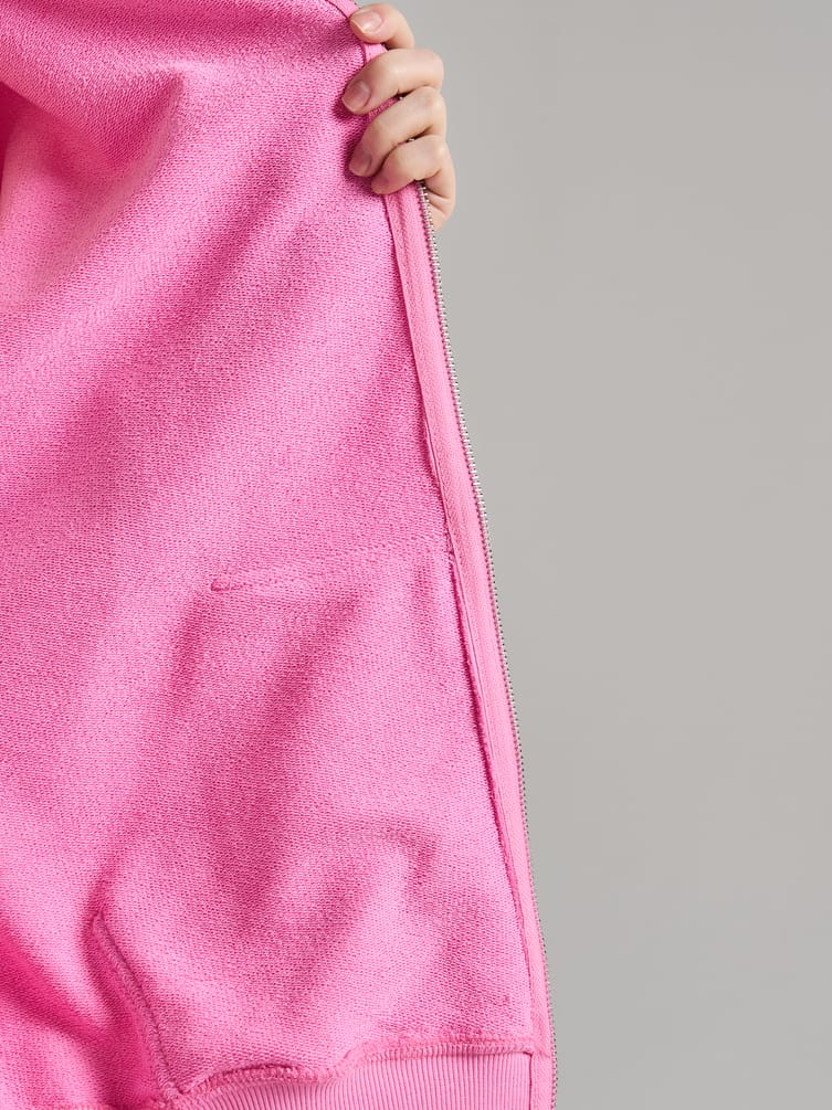 Зип худи  с капюшоном без начесом