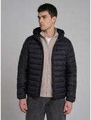 Демисезонная теплая куртка на синтепоне с капюшоном