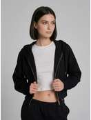 Укороченная толстовка с капюшоном