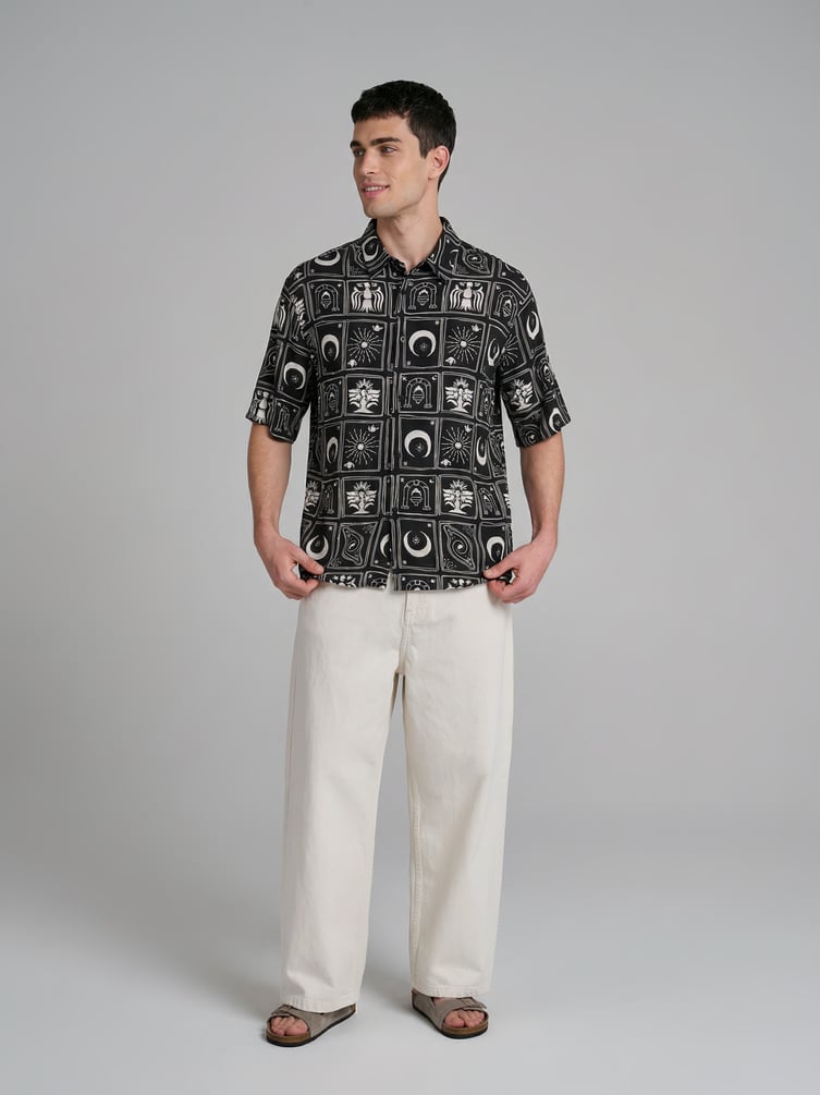 Рубашка летняя с принтом