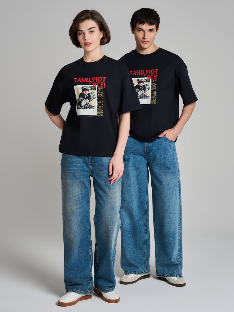 Футболка оверсайз с принтом Мосфильм