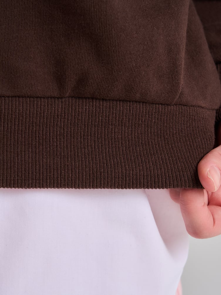 Свитшот однотонный без начеса