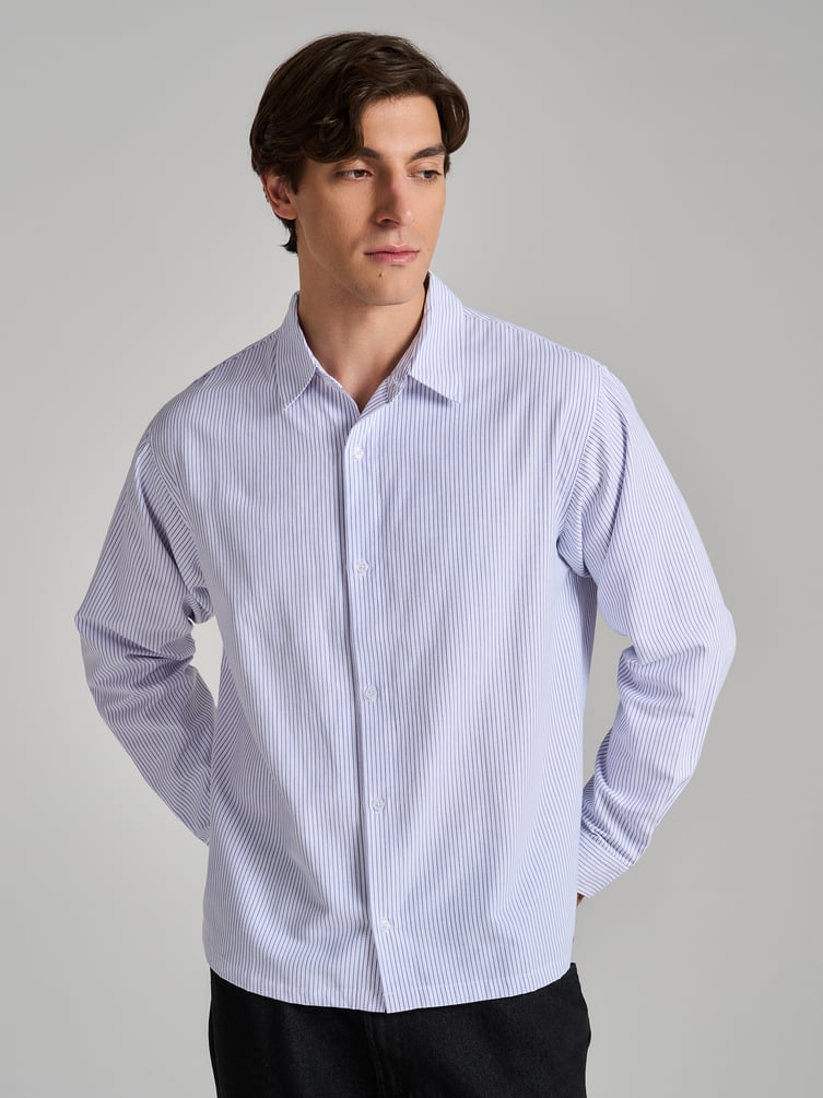 Классическая рубашка в полоску